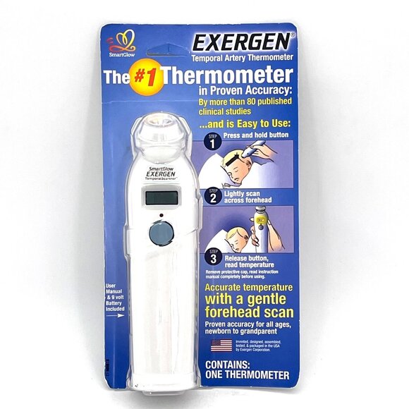 Exergen Temporal Artery Thermometer TAT-2000C Home Model Smart Glow Feature New - Picture 1 of 8
